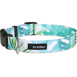 Obroża na klamrę liście