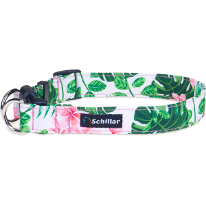 Obroża double lock Kwiaty i liście