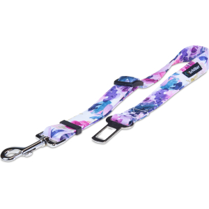 Pas samochodowy fioletowe kwiaty