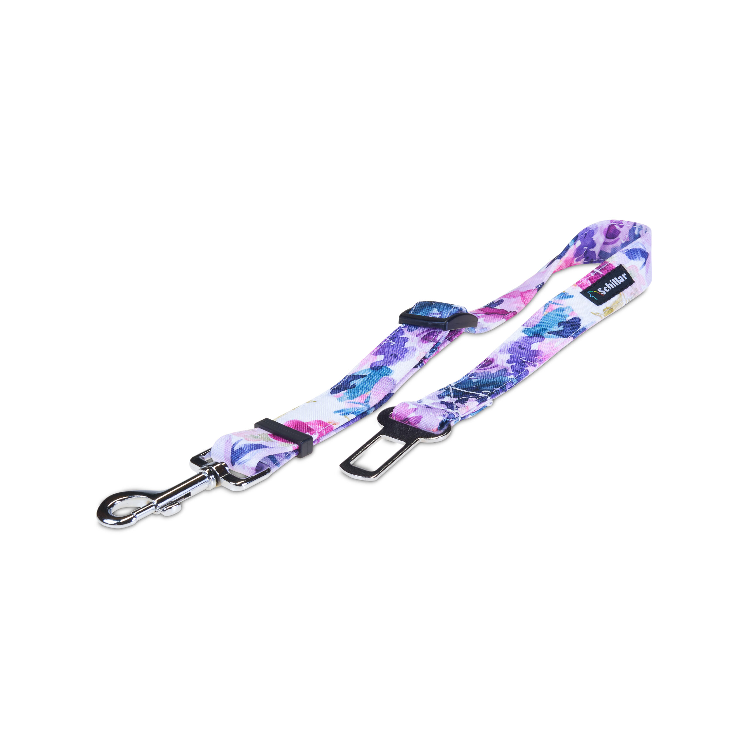 Pas samochodowy fioletowe kwiaty