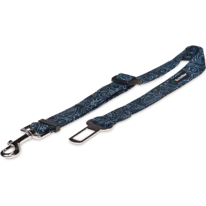 Pas samochodowy czarny paisley