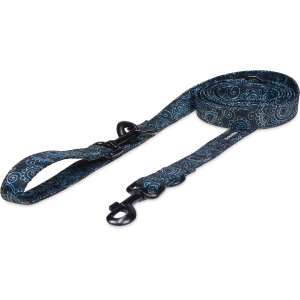 Smycz przepinana czarny paisley