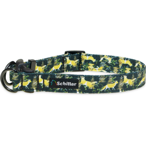 Obroża double lock Złote liski