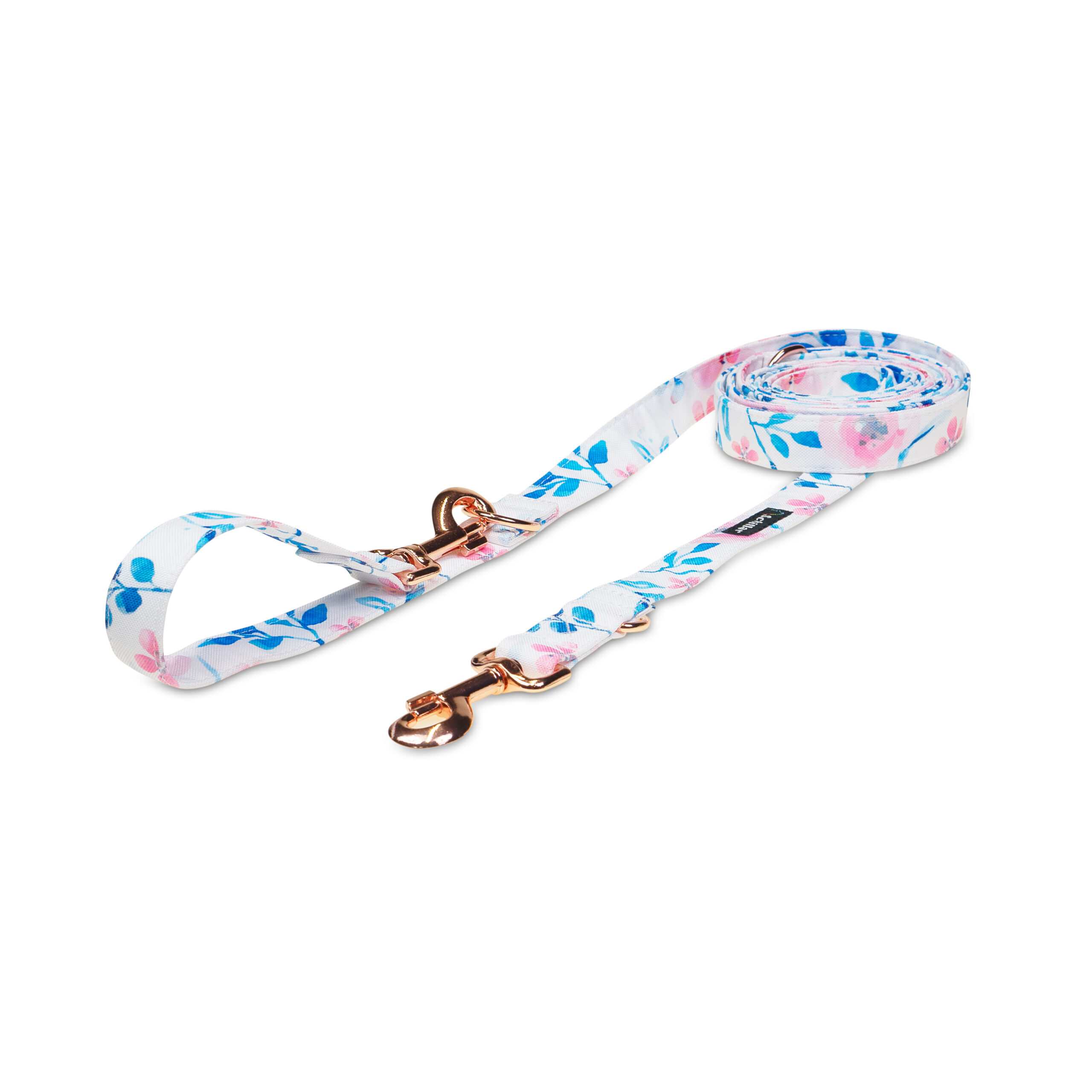 Smycz przepinana akwarelowe kwiaty