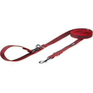 Smycz przepinana czerwona antypoślizgowa