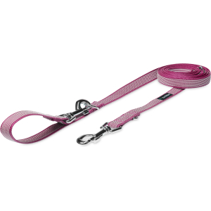 Smycz przepinana różowa antypoślizgowa