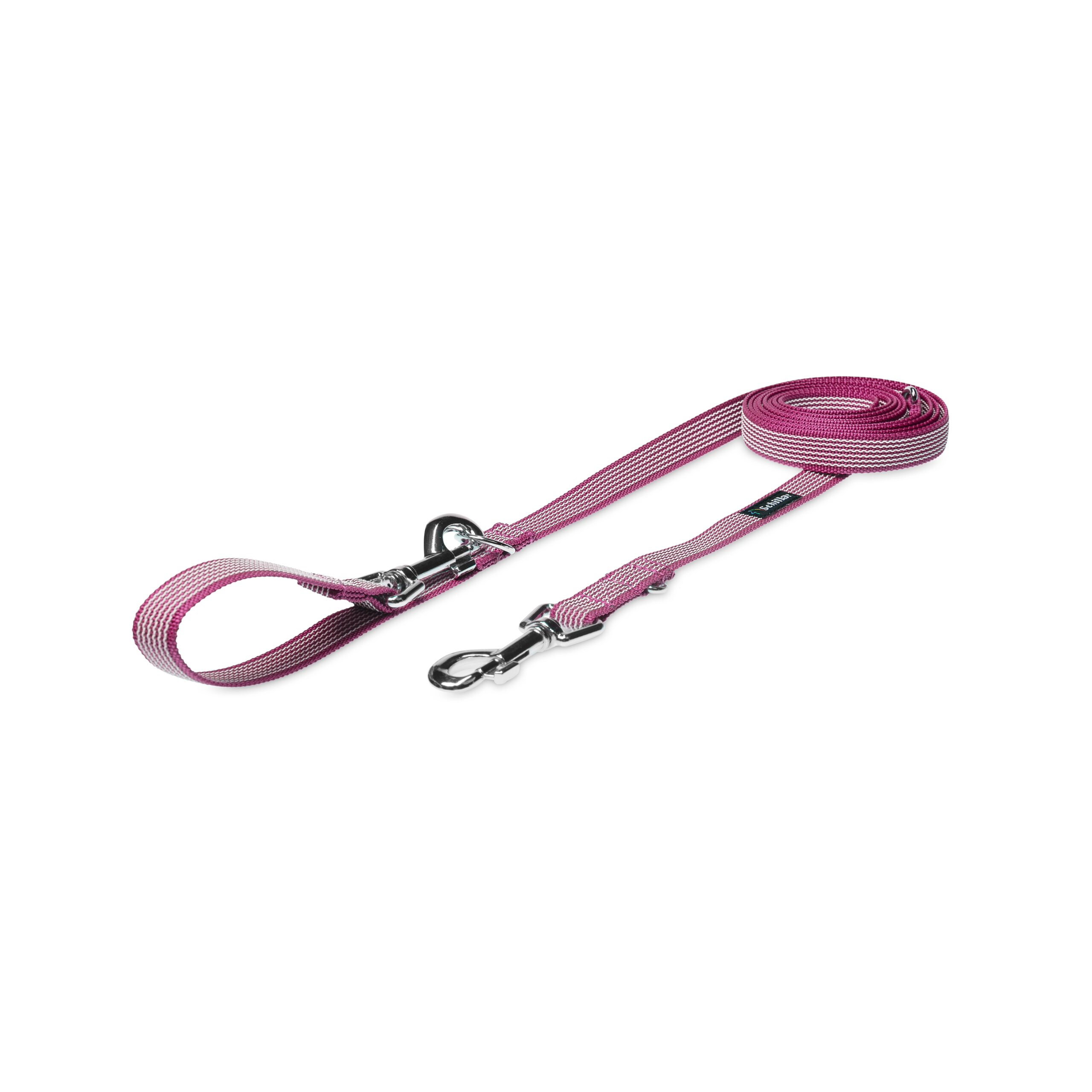 Smycz przepinana różowa antypoślizgowa