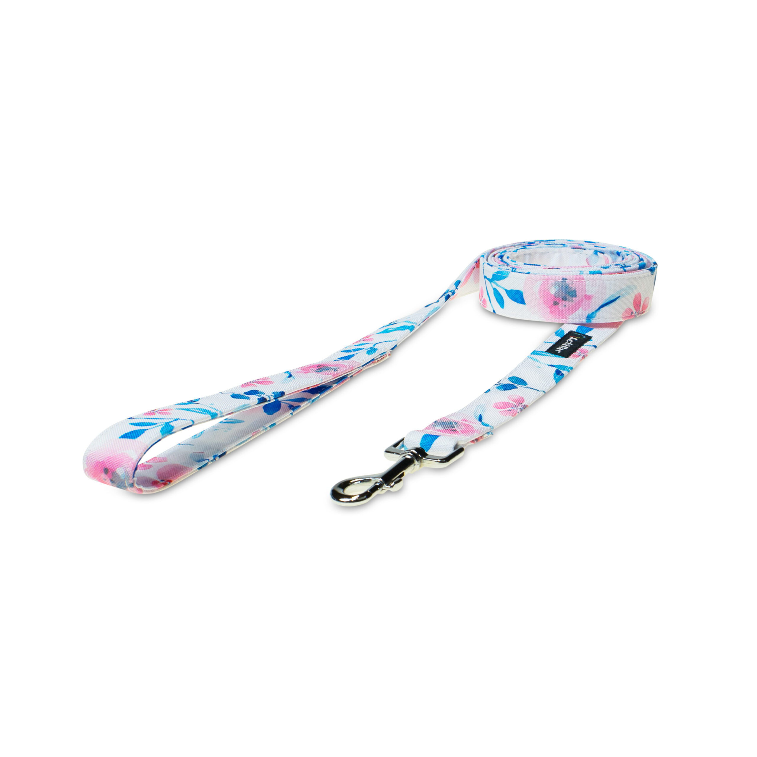 Smycz miejska akwarelowe kwiaty