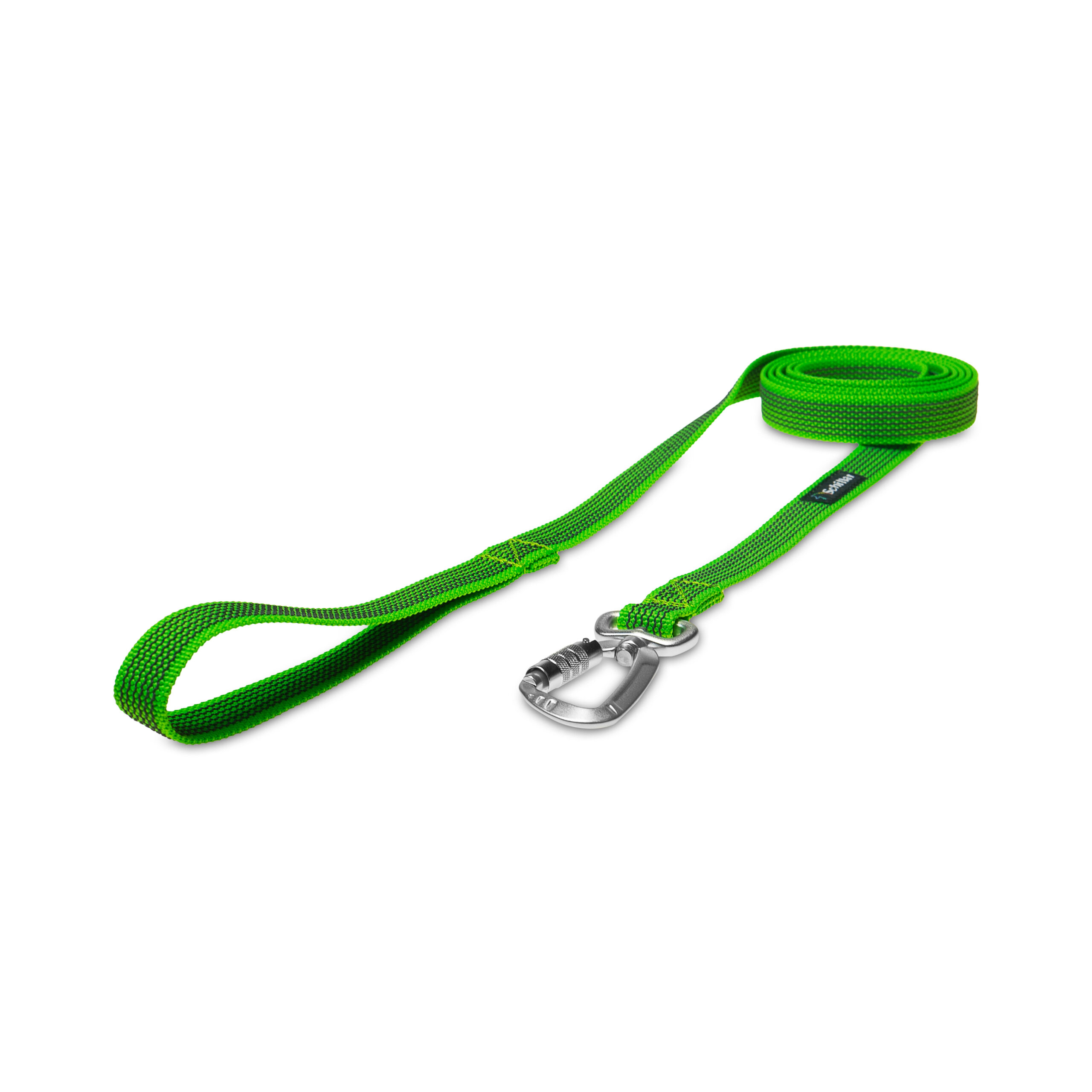 Smycz miejska jasno zielona antypoślizgowa