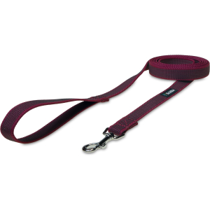 Smycz miejska bordowa antypoślizgowa