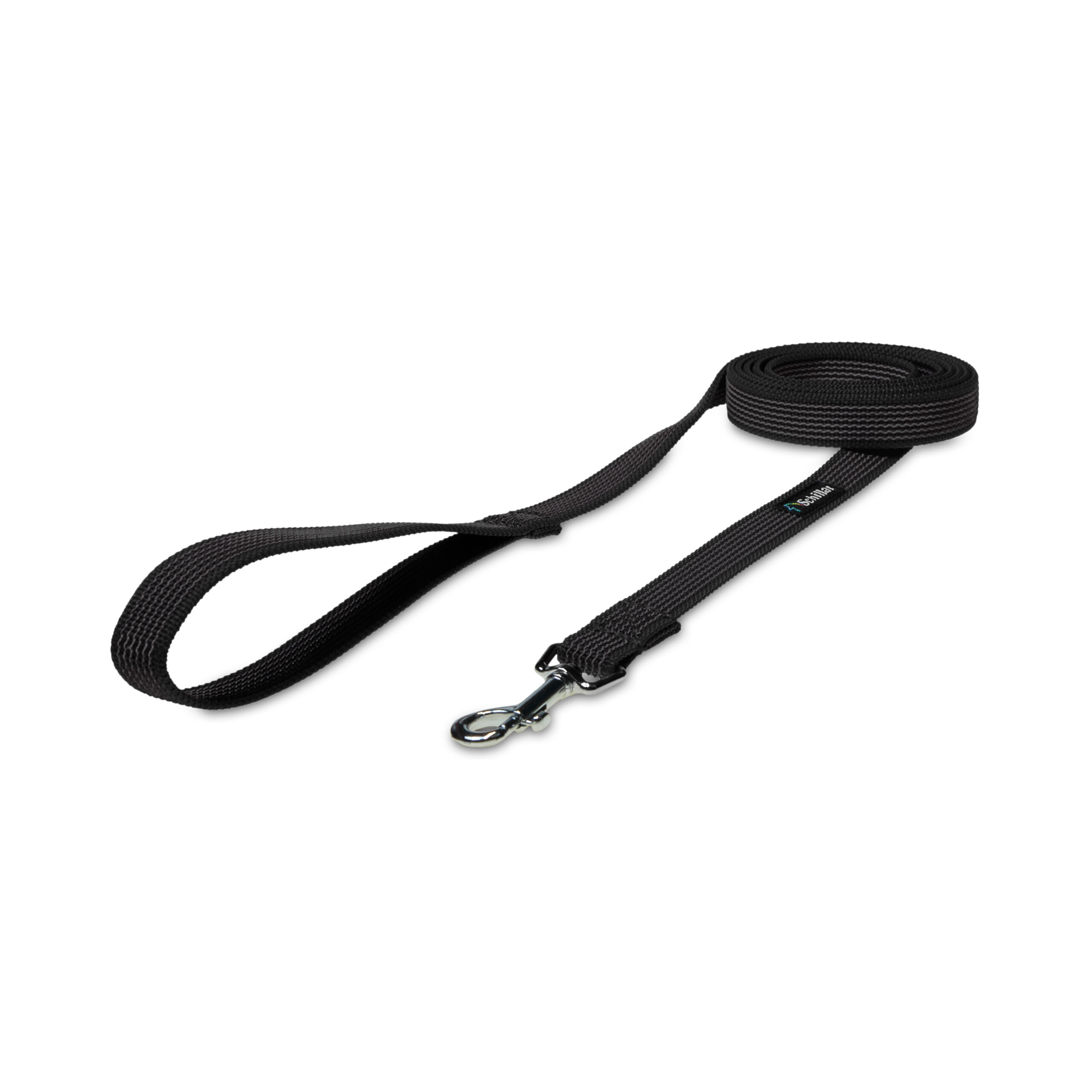 Smycz miejska czarna antypoślizgowa