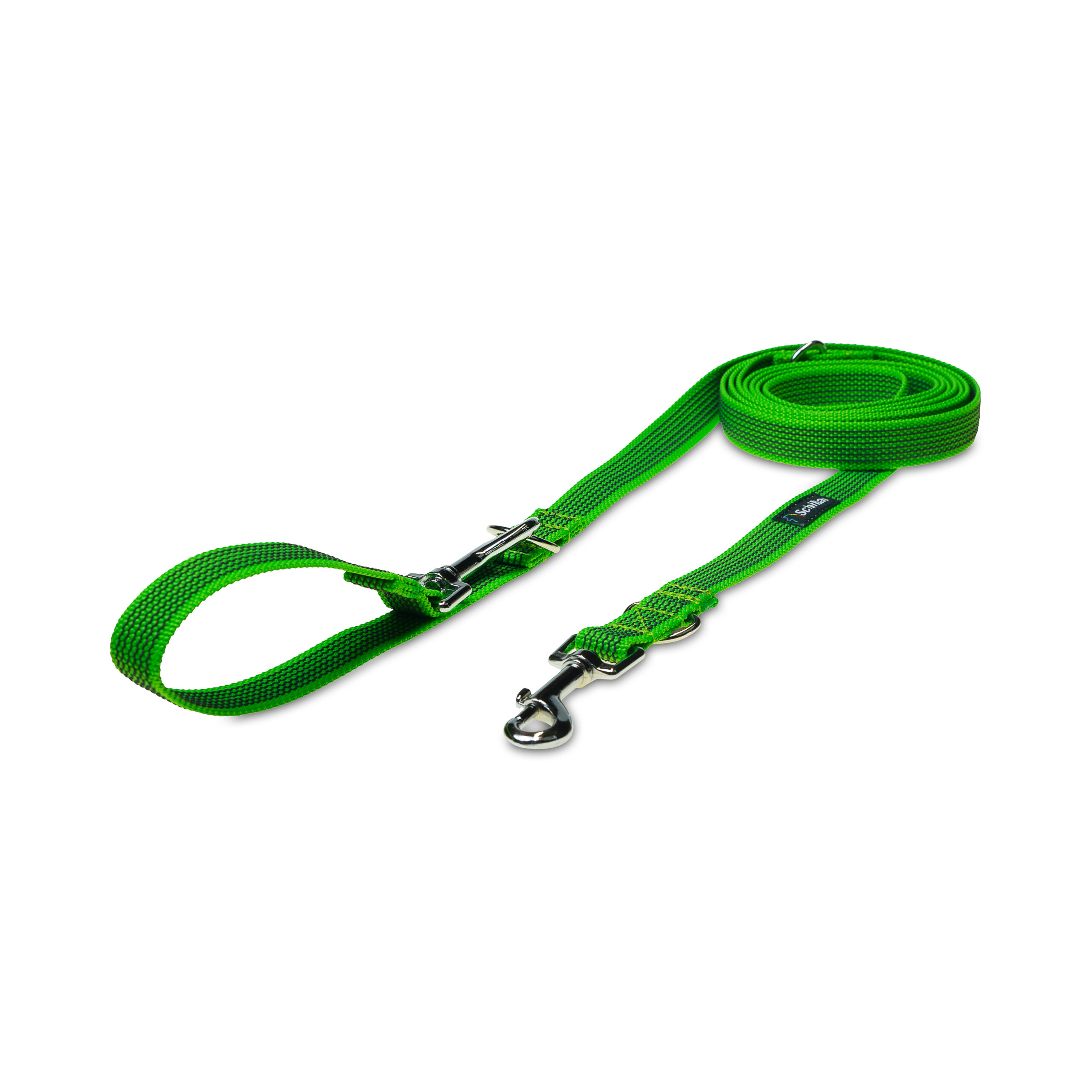 Smycz przepinana jasno zielona antypoślizgowa