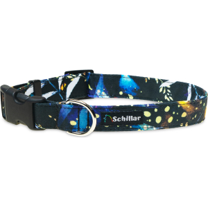 Obroża na klamrę fantazyjne liście