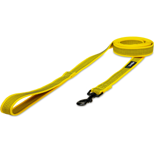 Smycz miejska żółta antypoślizgowa