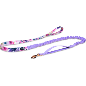 Smycz z amortyzatorem Fioletowe kwiaty