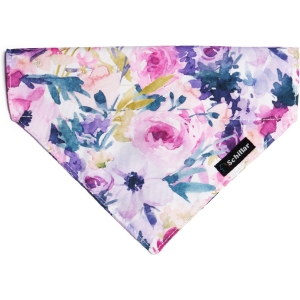 Bandana dla psa fioletowe kwiaty