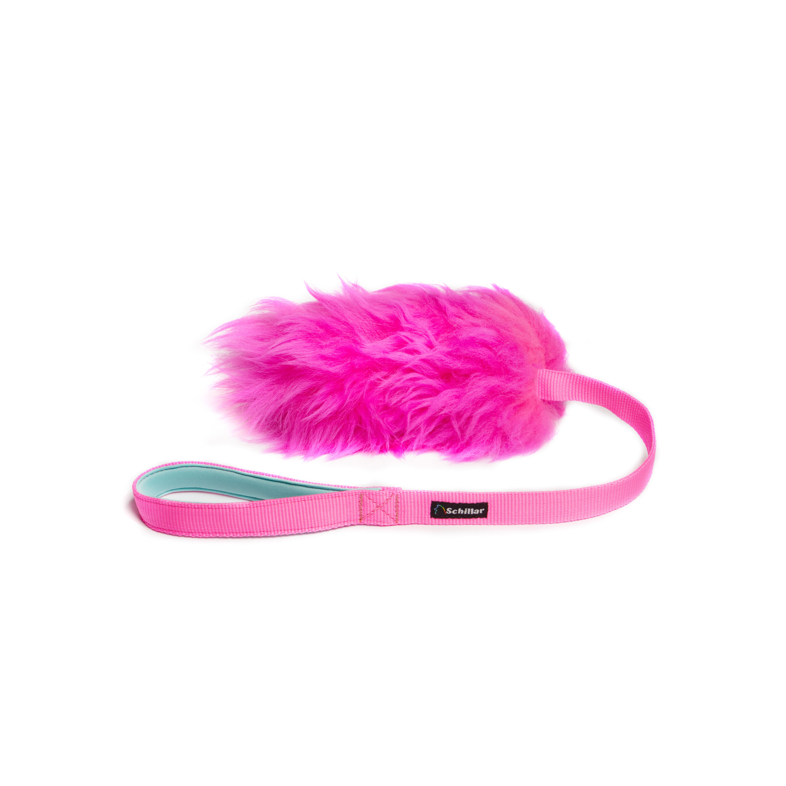 Szarpak z owcy naturalnej ciemny róż