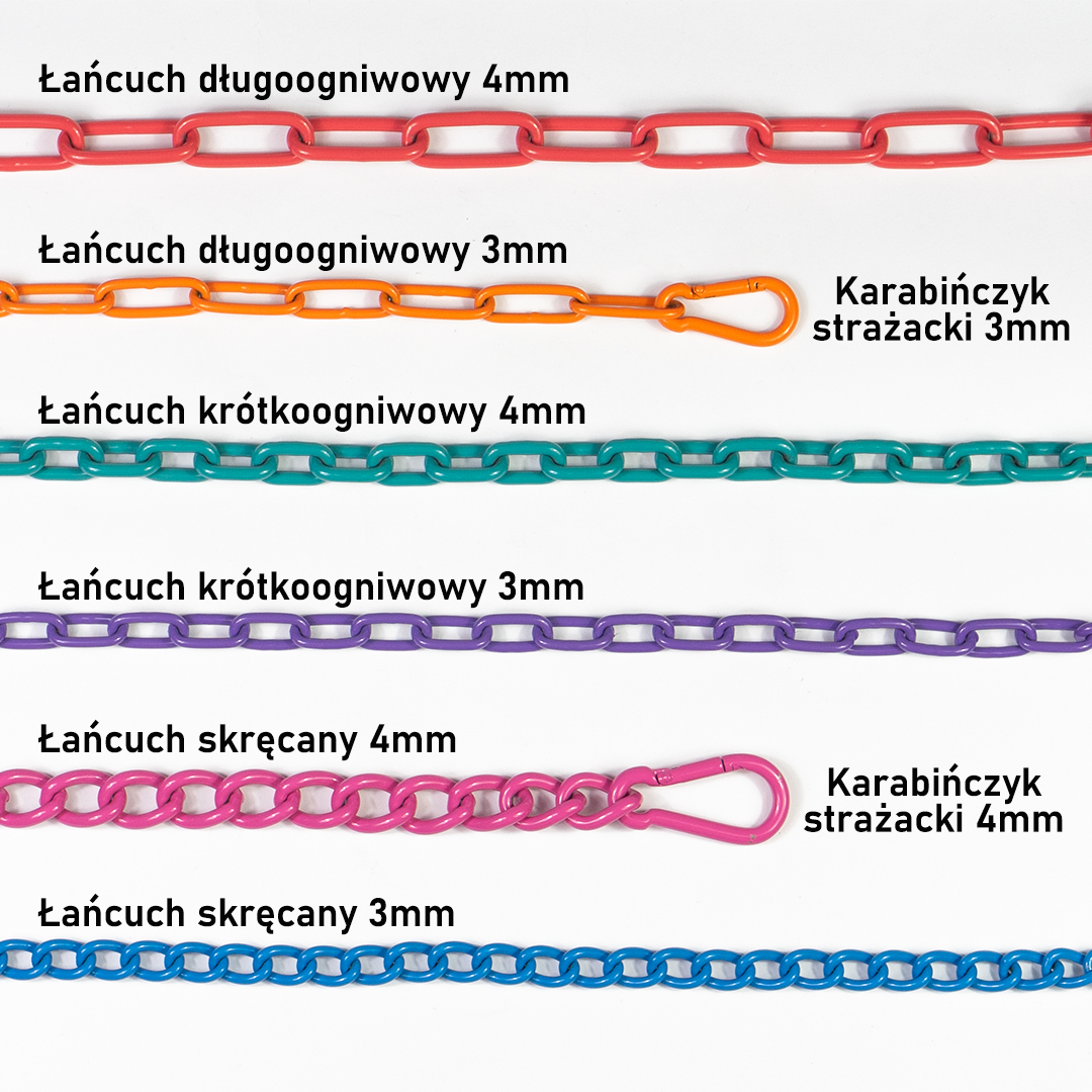 Obroża łańcuszkowa jasnozielona - obrazek 2